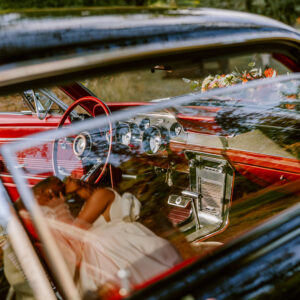 Photo d'un mariage à La Réunion – Ford Mustang