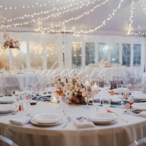 Photo d'un mariage à La Réunion – Guirlandes lumineuses