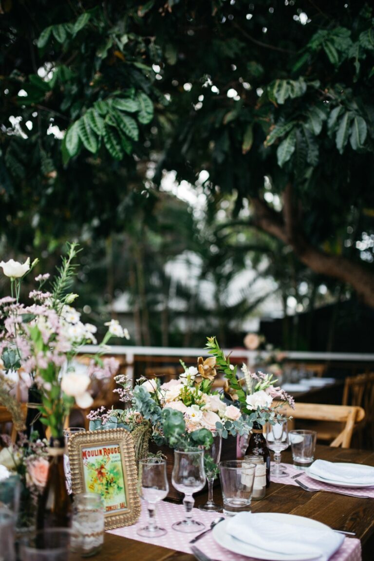 Photo d'un mariage à La Réunion – Nom de table