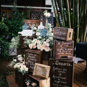 Photo d'un mariage à La Réunion – Menu