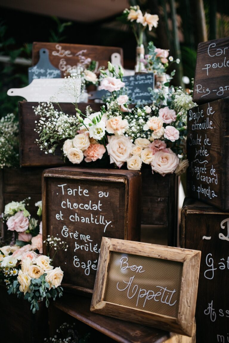 Photo d'un mariage à La Réunion – Menu