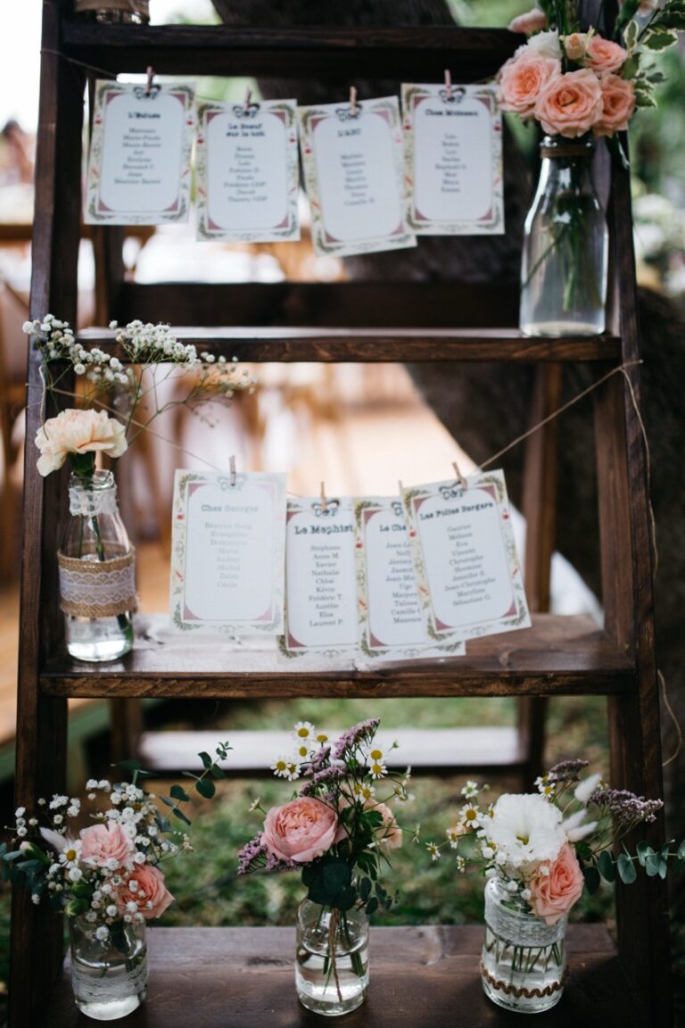 Photo d'un mariage à La Réunion – Plan de tables