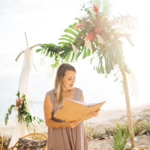 Photo d'une cérémonie laïque à La Réunion – Thème tropical – Arche