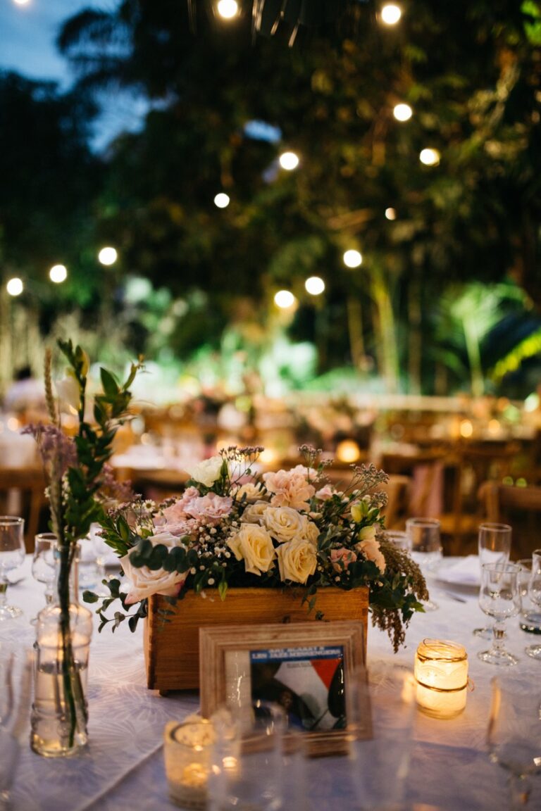Photo d'un mariage à La Réunion – Centre de table