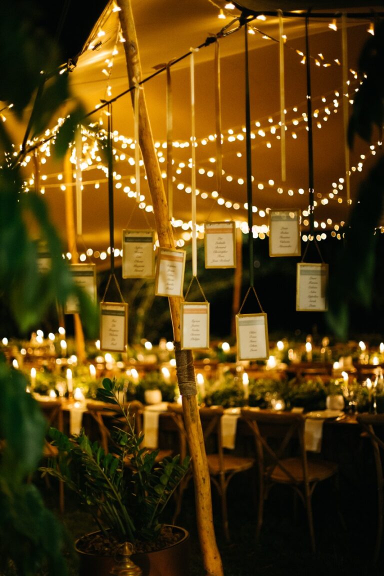 Photo d'un mariage à La Réunion – Tentes nomades, Guirlandes lumineuses