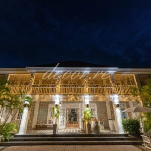 Photo d'un mariage à La Réunion – Rideaux lumineux