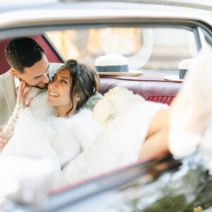 Photo d'un mariage à La Réunion – couple – Ford Mustang