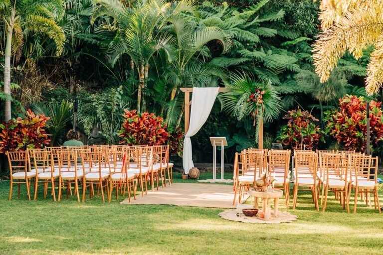 Chaises chiavari bois cérusés