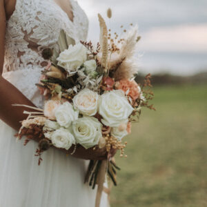 Photo d'un mariage à La Réunion – Bouquet de la mariée – Décoration florale