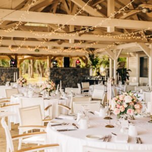 Photo d'un mariage à La Réunion – Guirlandes lumineuses