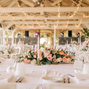 Photo d'un mariage à La Réunion – Guirlandes lumineuses