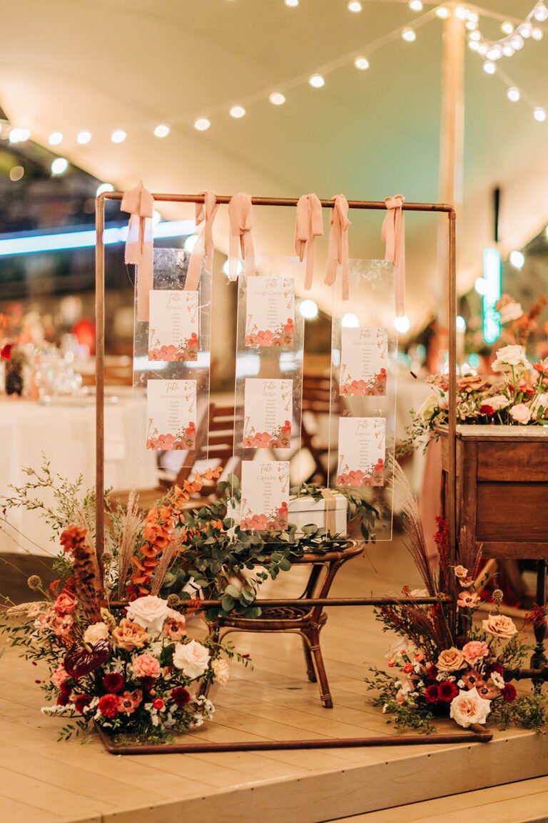 Plan de tables – Décoration florale