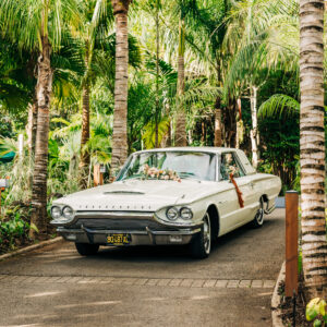 Photo d'un mariage à La Réunion – Ford Thunderbird