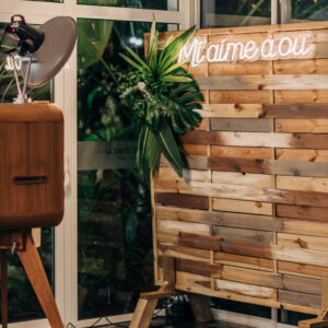 Photo d'un mariage à La Réunion – Néon MI AIME A OU