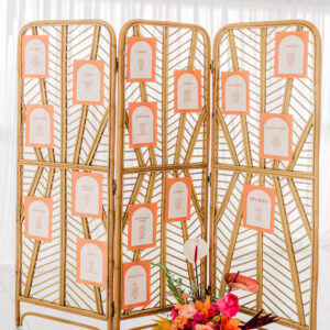 Photo d'un mariage à La Réunion – Plan de tables – Décoration florale
