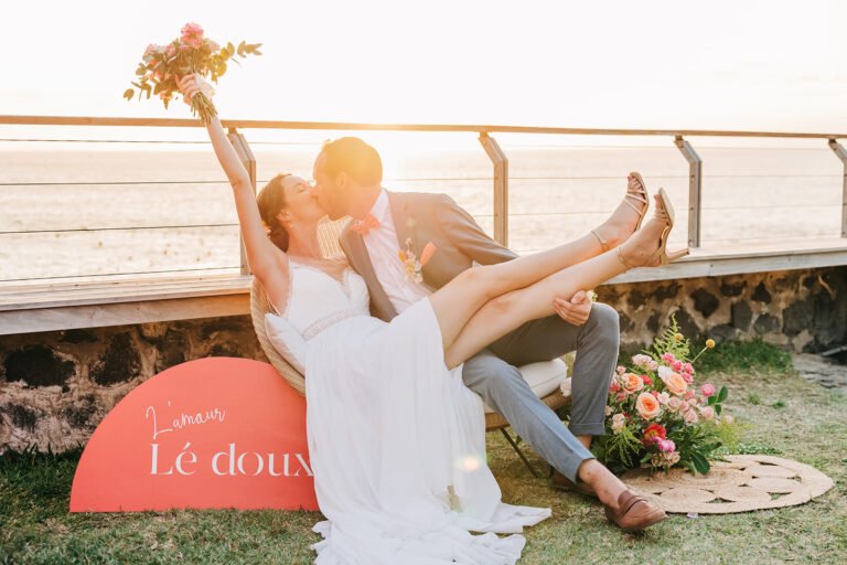Photo d'un mariage à La Réunion – couple – Décoration florale