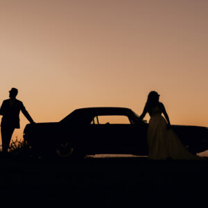 Photo d'un mariage à La Réunion – couple – Ford Mustang