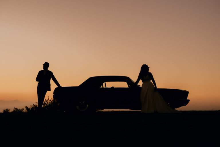 Photo d'un mariage à La Réunion – couple – Ford Mustang