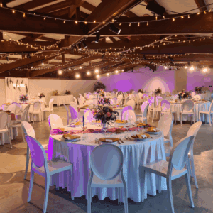 Photo d'un mariage à La Réunion – Guirlandes lumineuses