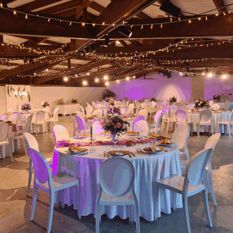 Photo d'un mariage à La Réunion – Guirlandes lumineuses