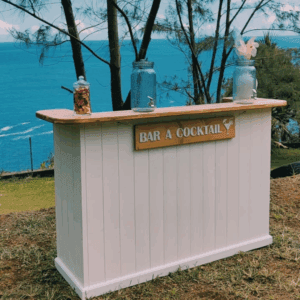 Bar "white and wood"