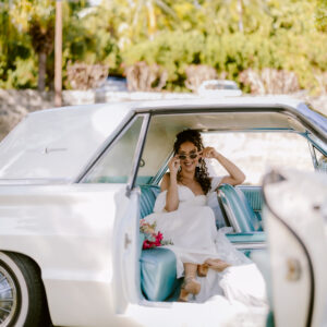Photo d'un mariage à La Réunion – Ford Thunderbird