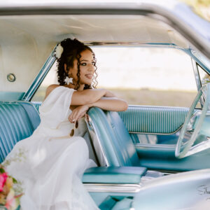 Photo d'un mariage à La Réunion – Ford Thunderbird