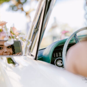 Photo d'un mariage à La Réunion – Ford Thunderbird