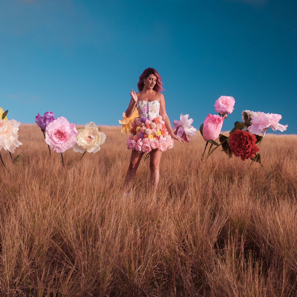 Fleurs géantes Pink Rose