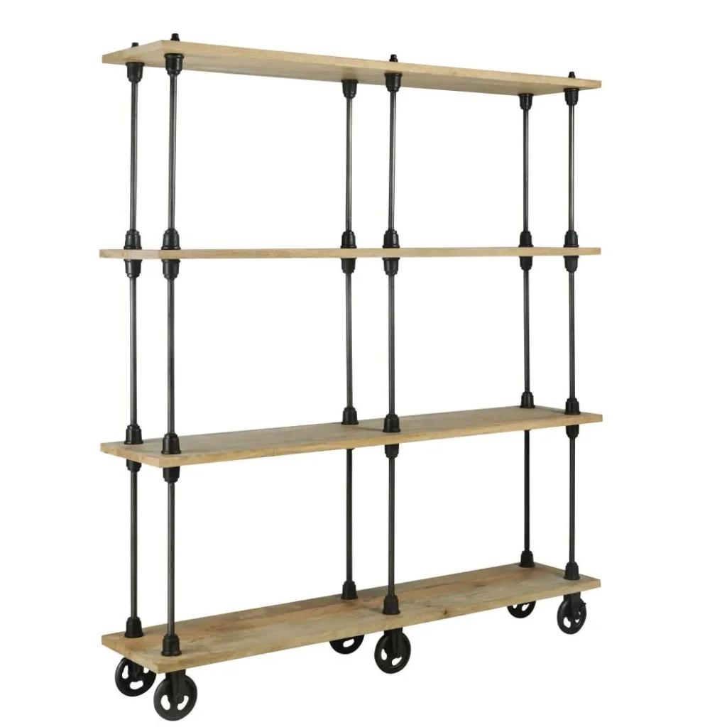 Etagère Métal & Bois H180 x L160 x PR35 - 02