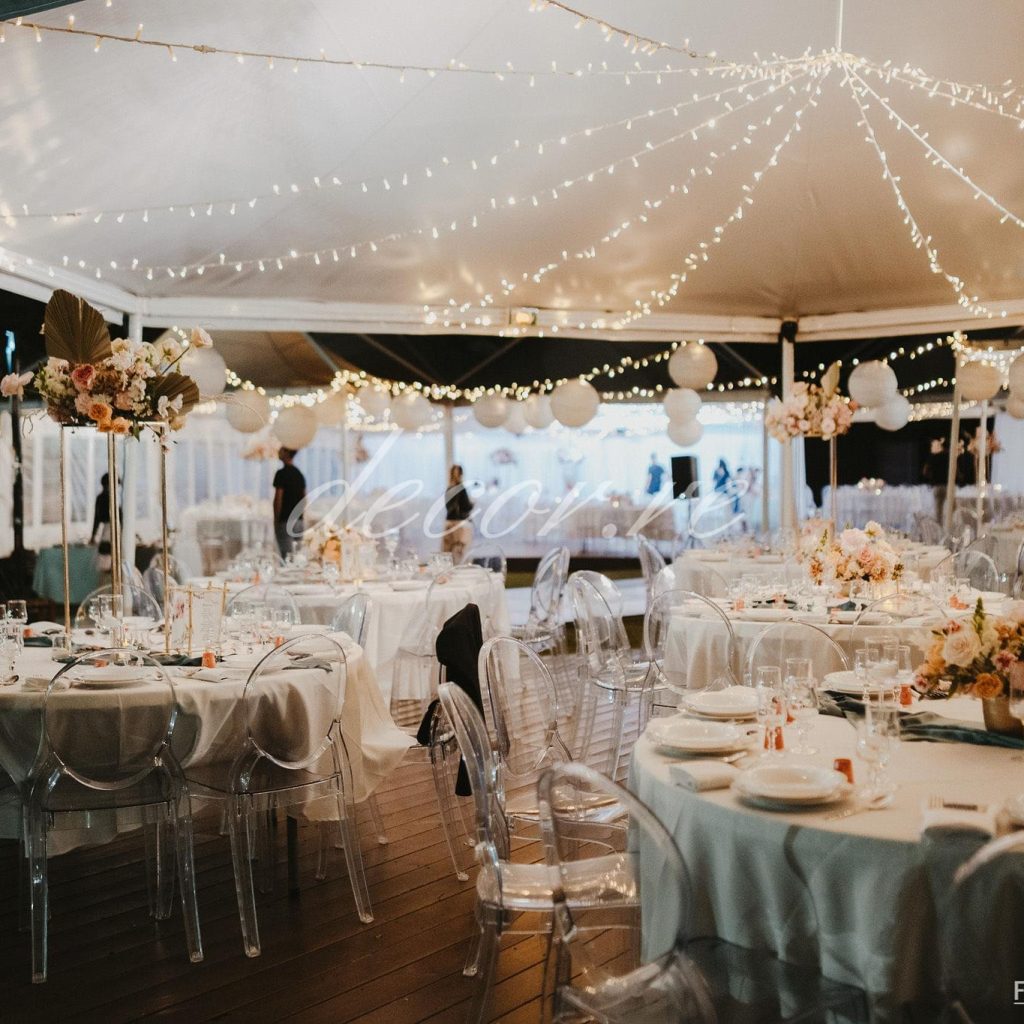 Photo d'un mariage à La Réunion – Guirlandes lumineuses