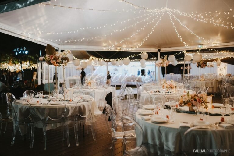 Photo d'un mariage à La Réunion – Guirlandes lumineuses