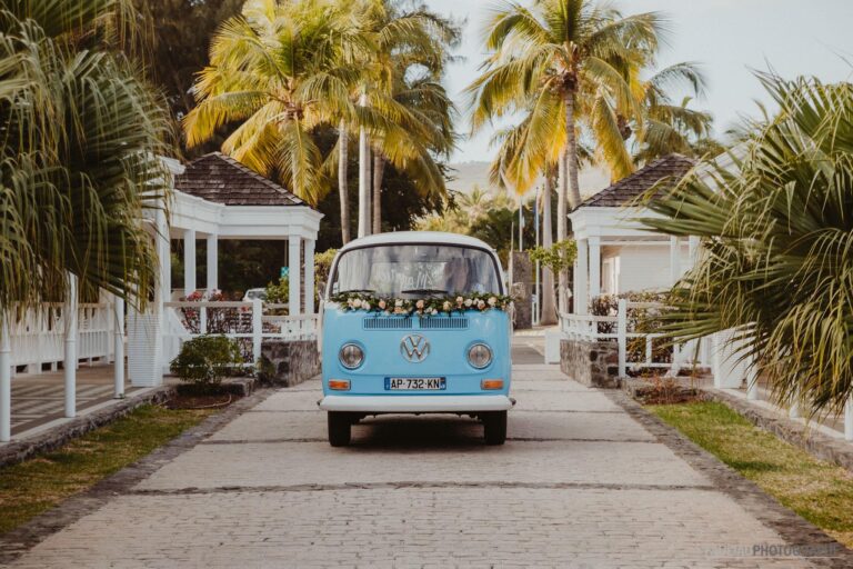 Photo d'un mariage à La Réunion – COMBI VW