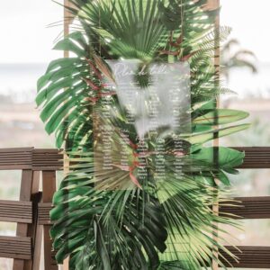 Photo d'un mariage à La Réunion – Plan de tables – Décoration florale